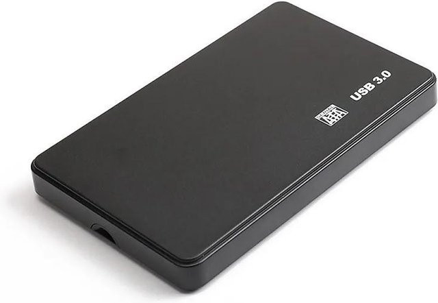 Kebidumei USB 3.0 HDD Gehäuse für 2,5 Zoll SATA SSD Festplatten, 5Gbps Übertragungsgeschwindigkeit, externes mobiles Gehäuse für Laptop, schwarz - Bild 1