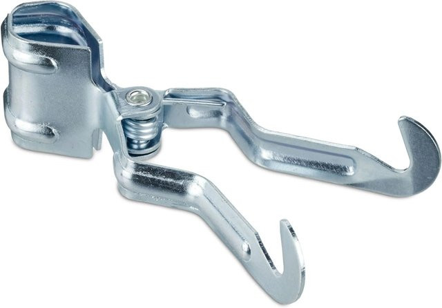 Relaxdays Klemmhaken aus Stahl in Silber, 4er Set - Bild 1