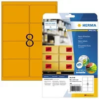 HERMA Neonetiketten aus Papier in Orange und Gelb, B: 99,1 mm, H: 67,7 mm - Bild 1