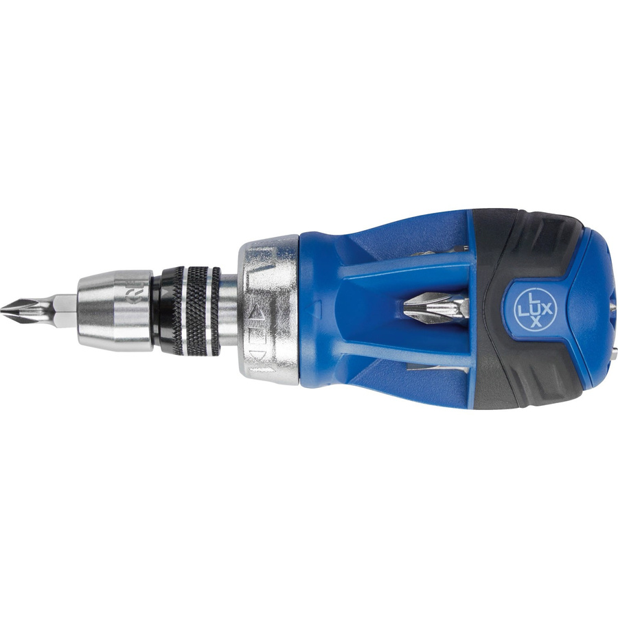 LUX-TOOLS Schraubendreher-Set Multi Bits Stubby 14-in-1 in Blau - Bild 2