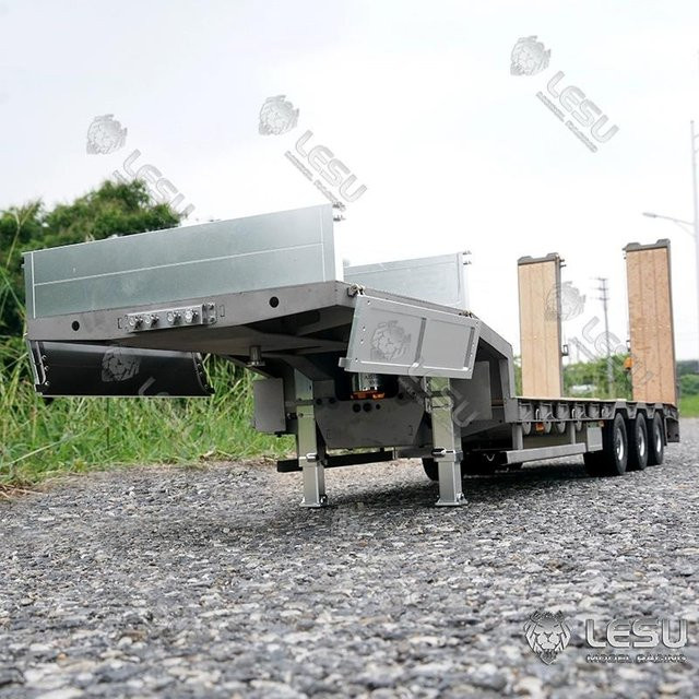 LESU Projektanhänger LKW, Sattelauflieger, 1:14, hydraulische Hub-Heckplatte - Bild 1