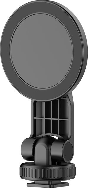 Magnetische 3-in-1 Telefonstativhalterung mit Kaltgewindeschuh und 1/4 Zoll Gewinde in Schwarz - Bild 1