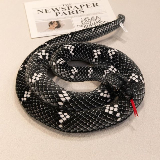 Yiran Health & Beauty Schlangen Plüschtier, Python Stoffpuppe, 65-70cm - Bild 1