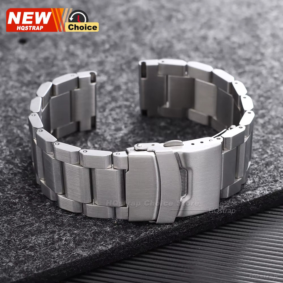 HQstrap Uhrenarmband Edelstahl, Silber, Herren - Bild 5