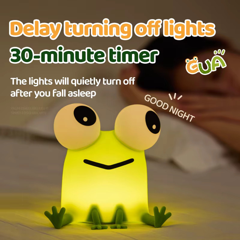 Vacamm Kawaii Tier LED Tischlampe aus Silikon als wiederaufladbares Nachtlicht für Kinder und Kleinkinder - Bild 3