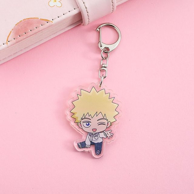 CHIC STUDIO Schlüsselanhänger Anime Figuren, Acryl, beige, Unisex - Bild 1