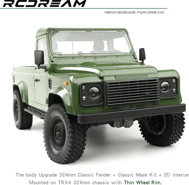 RCDream Wild-Defender RD110 2-Tür-Tonabnehmer, Hartkörper, Einzelkabine, 324 mm Radstand - Bild 1