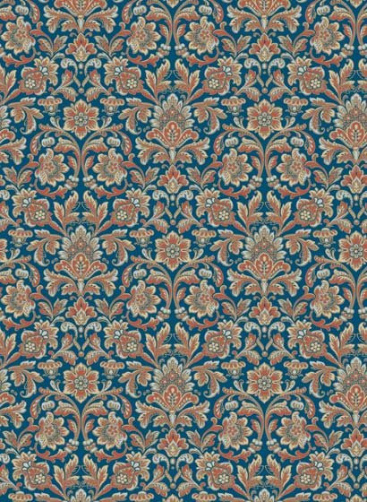 Borås Tapeter Wallpaper Foglavik 4521 Medallion Blau Vlies Tapete - Bild 1