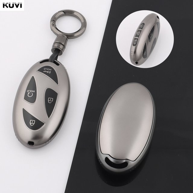 Kuvi TPU Auto Smart Key Schutzhülle für Hyundai Kona EV, Grandeur GN7 und IONIQ 6 in Grau - Bild 1