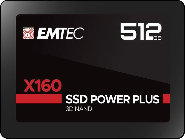 Emtec X160 SSD 512 GB 2,5 Zoll SATA III QLC 3D NAND Schwarz - Bild 1