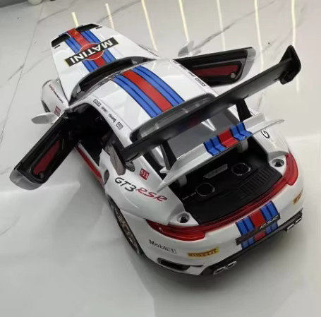 Hottoy Porsche 911 997 GT3 RSR Modellauto 1:32 Metall - Bild 5