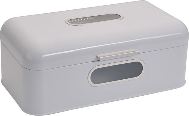 ECHTWERK Brotkasten Retro aus Metall in Weiß, Belüftet, B/T/H: 43 x 24 x 17 cm - Bild 1