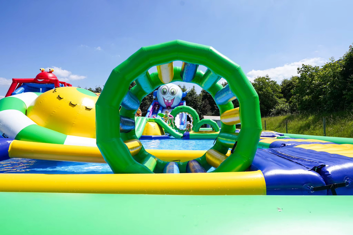 DINGYURUI Wasserpark, aufblasbare Hindernisbahn, Bunt / Mehrfarbig - Bild 4