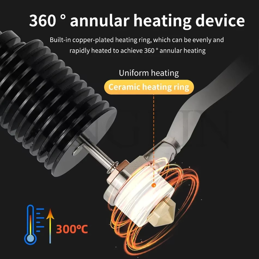 E3D V6 Volcano Hotend Keramik-Heizkern für Voron 2.4, Prusa MK3S und Ender 3, 24V, 50W-60W - Bild 2