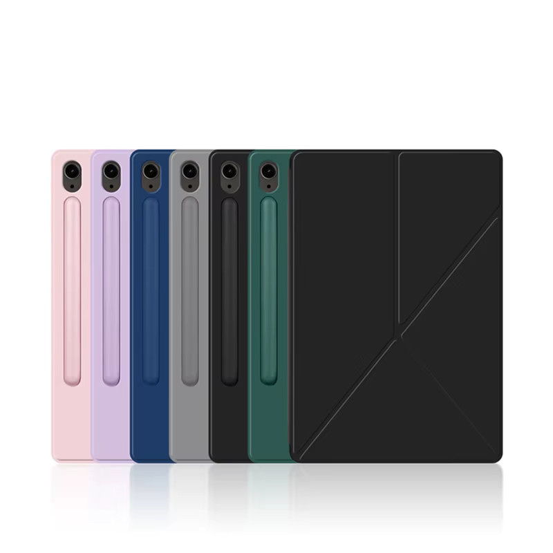 Magnetische Smart Cover Hülle für Samsung Galaxy Tab S10 Ultra, S10 Plus, S9 Plus, S8, S7 und FE Modelle in Pink - Bild 4
