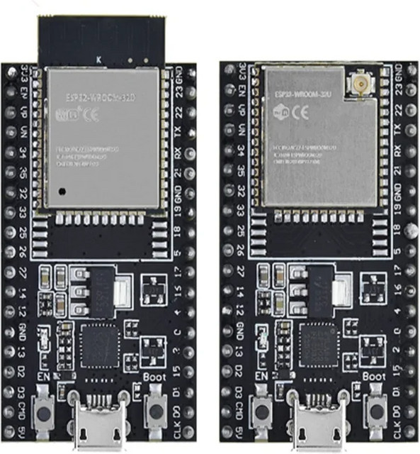 AOKIN ESP32-DevKitC Entwicklung Board mit ESP32-WROOM-32D und ESP32-WROOM-32U in Schwarz mit WiFi und Bluetooth für IoT-Anwendungen - Bild 1