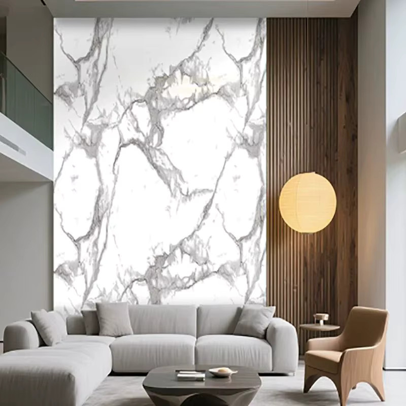 Selbstklebende PVC-Wandaufkleber in Fliesenoptik, weiß, B/H: 40,0 x 300,0 cm - Bild 2