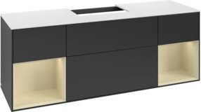 V&B Waschtischunterschrank Finion in Blau lackiert, B/T/H: 160 x 50,1 x 50,1 cm - Bild 1