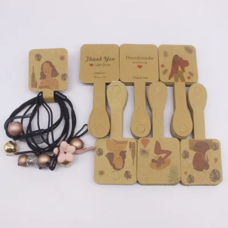 ZerongE Schmuckkarten-Set aus Papier für Halsketten und Haar-Accessoires, 50 Stück - Bild 1