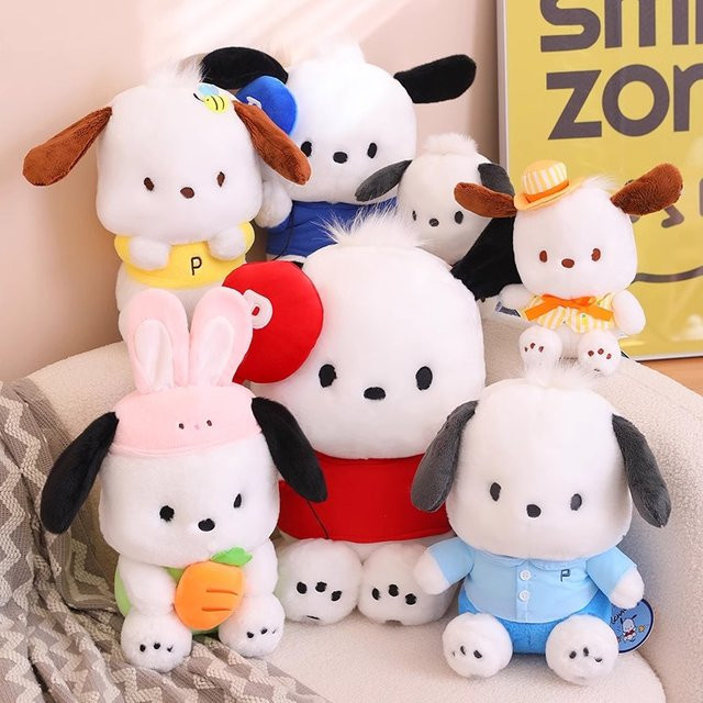 Sanrio Pochacco Hallo Kitty Kuromi, Plüsch Ring Spielzeug, Puppen - Bild 1