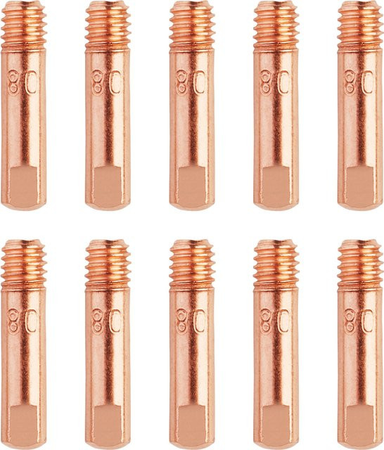 Parkside Düsenset für Fülldraht-Schweißgerät PSDF B1, 0,8 mm, Kupfer/Gold - Bild 1