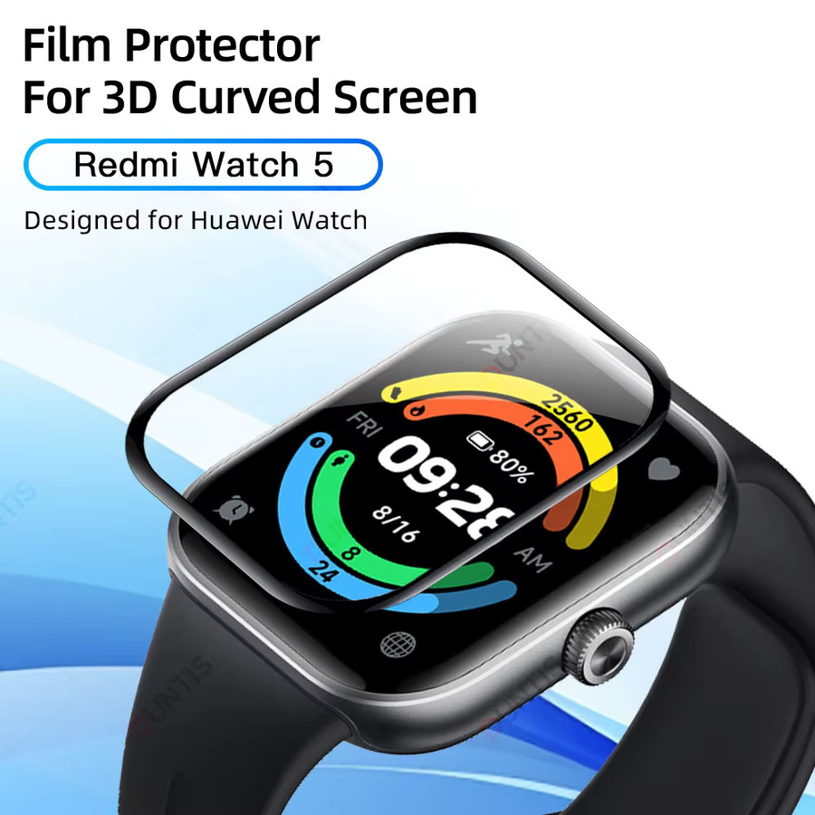DUNTIS Displayschutzfolie für Xiaomi Redmi Watch 5, Silikon, transparent - Bild 2