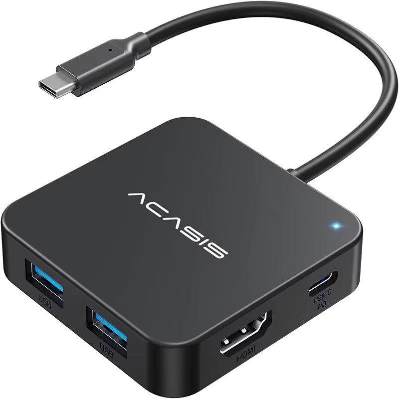 ACASIS USB C Hub 6 in 1 Multiport-Adapter mit 10 Gbit/s, 4K 60 Hz HDMI und 100 W PD Stromversorgung für MacBook und Dell - Bild 5