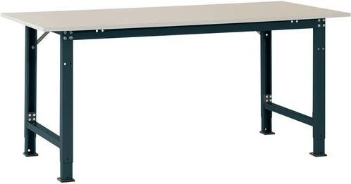 Manuflex Packtisch PACKPOOL Spezial mit Melaminplatte in Anthrazit, B/T/H: 150 x 80 x 72,2-102,2 cm - Bild 1