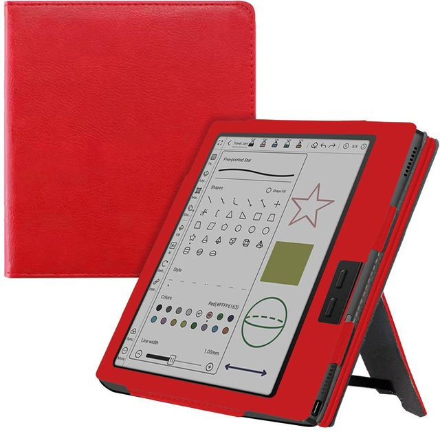Onyx Boox Go Color 7 Gen II 2025 Schutzhülle mit Ständer in Rot - Bild 1