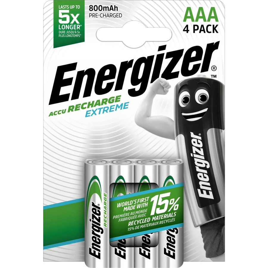 Energizer Extreme AAA Akku NiMH 800 mAh 1.2V 4er Pack - Bild 2