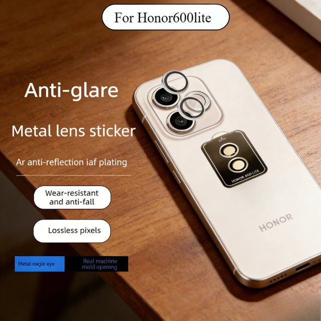 HD Metall-Kameraobjektivschutzfilm für Honor 500 400 Pro Lite in Gold mit integriertem Legierungsring und Anti-Kratz-Schutz - Bild 1