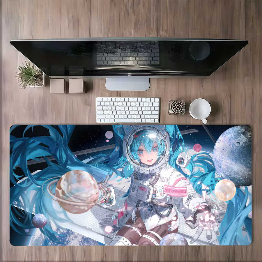 Bilibili M-Miku Kawaii Mauspad in Multicolour, rutschfest und verdickt für Gaming und Büro - Bild 3