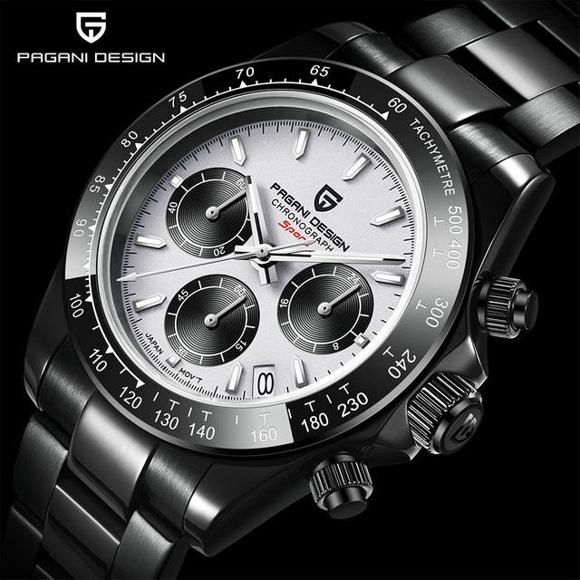 PAGANI DESIGN Chronograph, Quarz, Edelstahl, Saphirglas, Herren - Bild 1