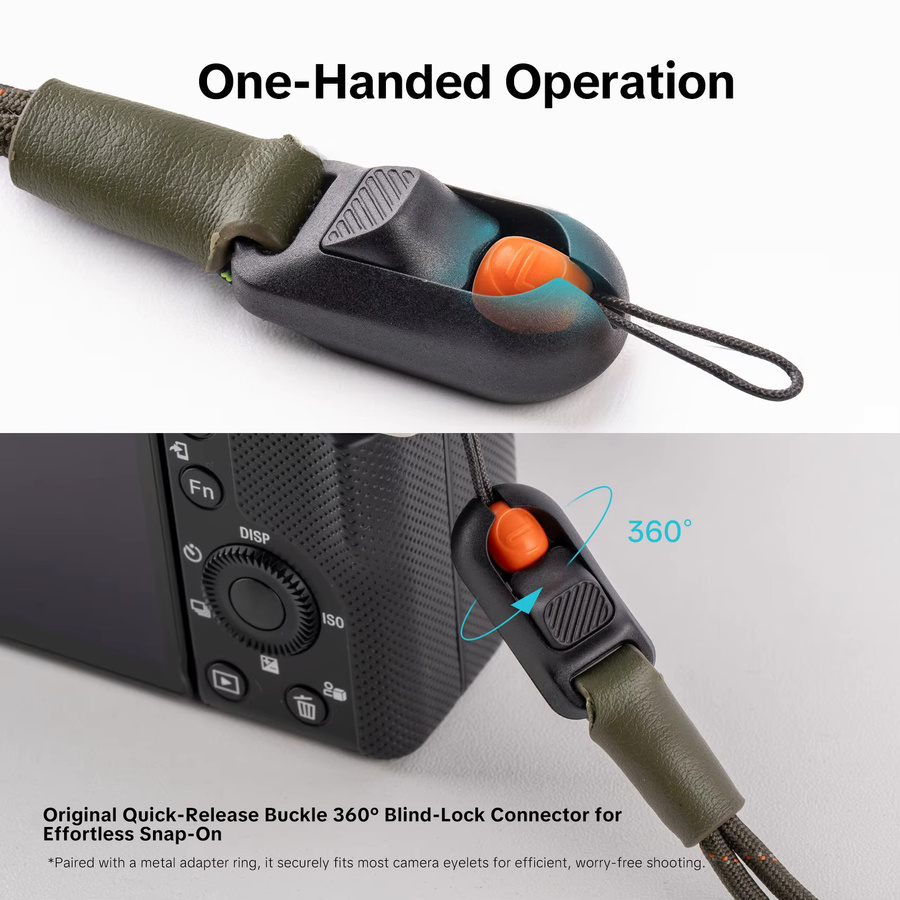 PGYTECH Kamera-Handschlaufe mit Schnellverschluss in Blau für Nikon, Canon, Sony und Olympus DSLR-Kameras - Bild 3