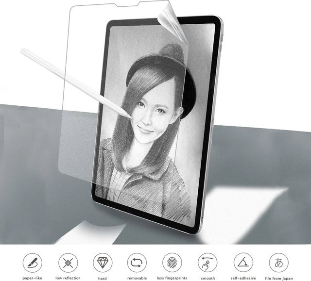 2 Stück Samsung Display Schutzfolie Transparent Anti-Blend-Malfilm für Samsung Tab S6 Lite und Tab S7 Plus - Bild 1