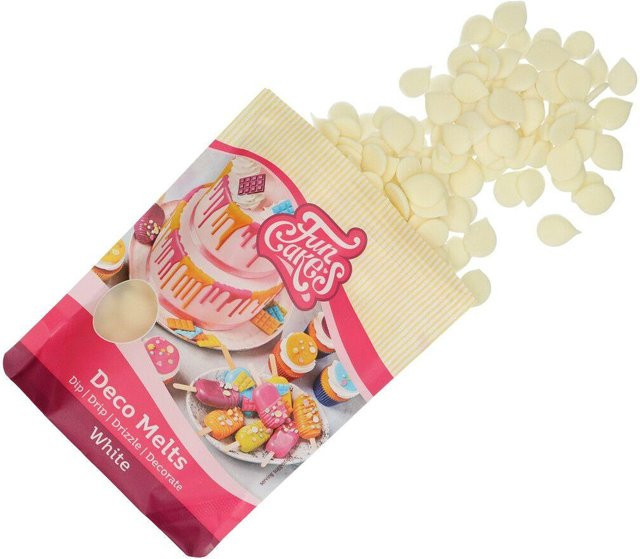 FunCakes Deco Melts Weiße Schokoladen-Pastillen 250 g - Bild 1