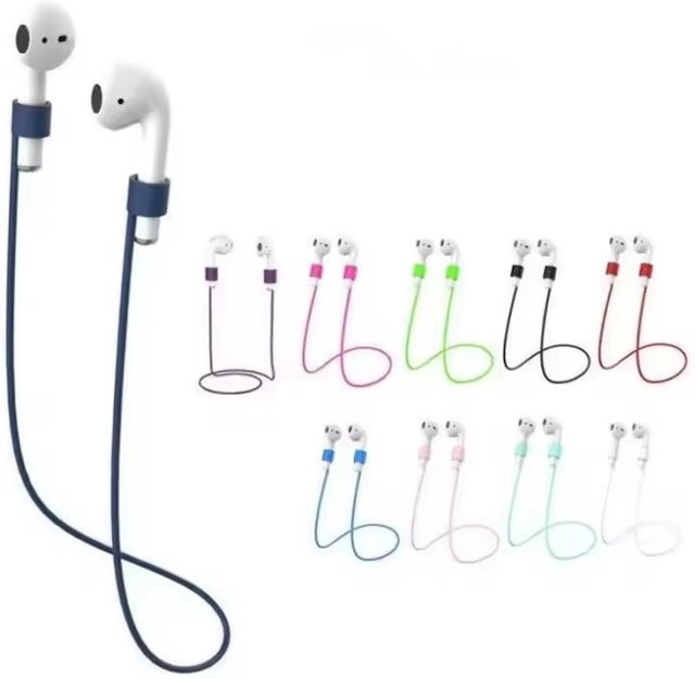 Magnetisches kabelloses Kopfhörer-Hängekabel in Pink für Bluetooth-Kopfhörer wie AirPods, Mi Airdots oder Samsung Buds Plus - Bild 1