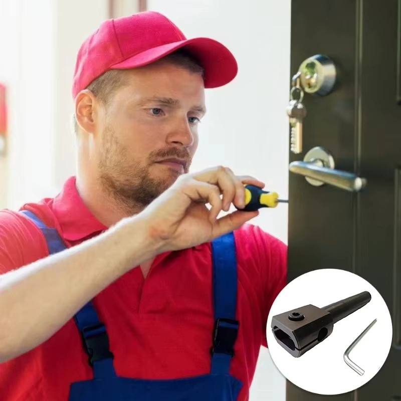 OLOEY AB Double-End Türschloss Zylinder Abzieher Heavy-Duty Lock Extractor und Lock Pick Set professionelles Schlosser Werkzeugset - Bild 3