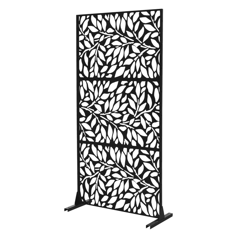 ML-Design Metall-Sichtschutz Firenze aus Stahl in Schwarz, B/H: 90 x 180 cm - Bild 2