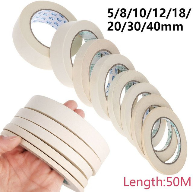 Anti-Dirty Masking Tape zum Abkleben für Renovierungen und DIY-Malerarbeiten, 50 m Länge - Bild 1
