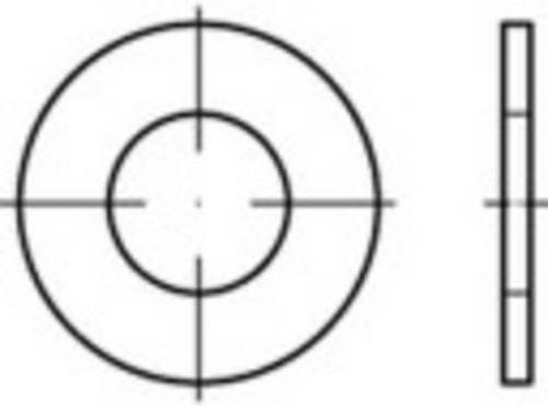 TOOLCRAFT Unterlegscheibe aus Stahl, 100 Stück, Durchmesser: 39 mm, Dicke: 3,9 mm - Bild 1