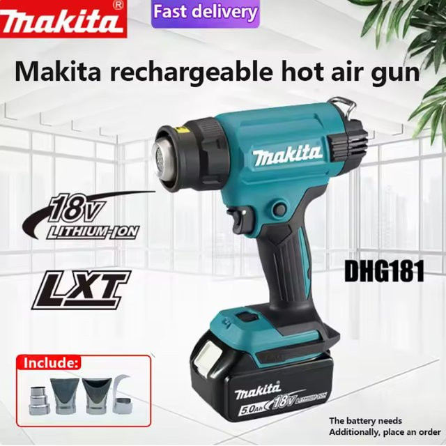 Makita 18V LXT Akku-Heißluftpistole ZHG181Z in Petrol mit 150-550 °C Temperaturbereich - Bild 1