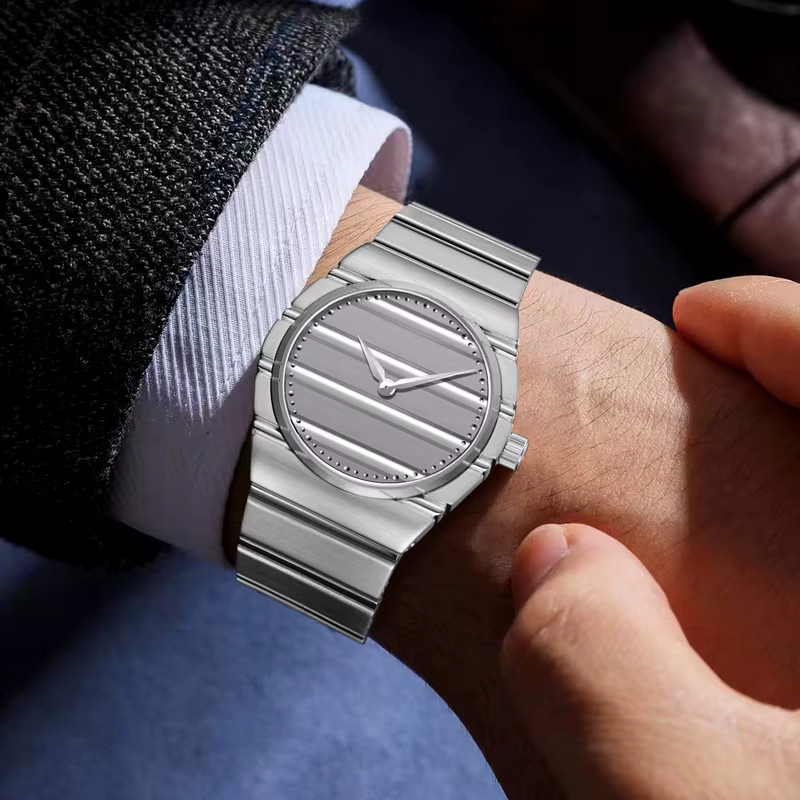 Specht & Söhne Armbanduhr, Quarz, Edelstahl, 37 mm, grau, Unisex - Bild 3