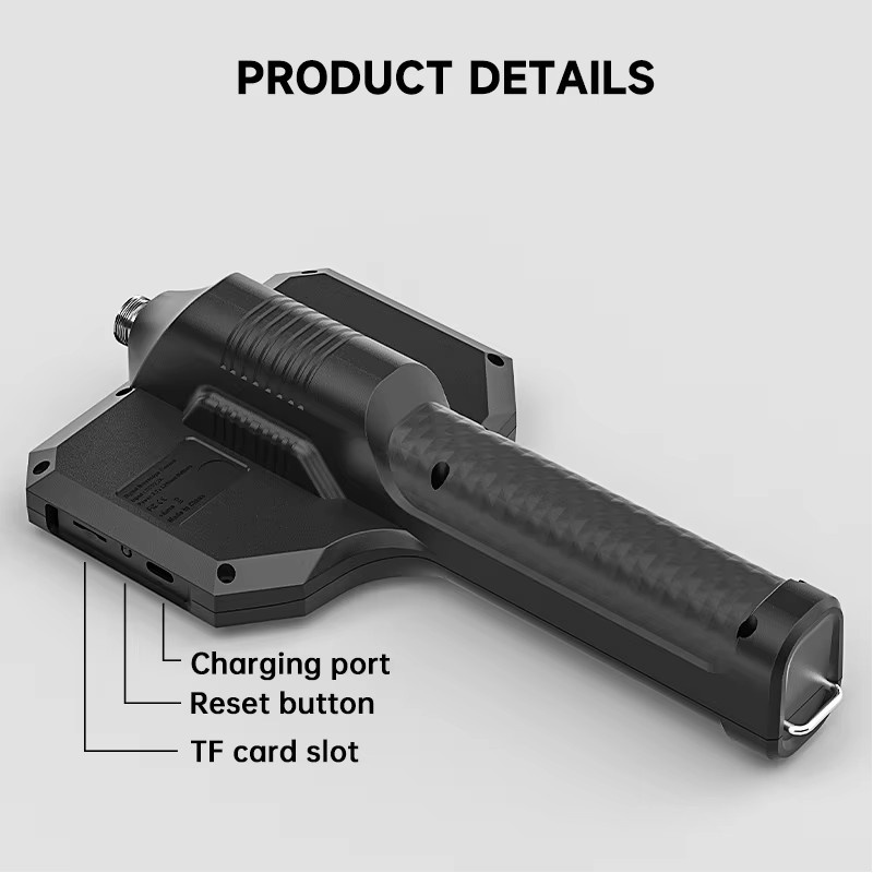 ENWOR Action Camera mit 4,3 Zoll IPS-Bildschirm, wasserdichte Videokamera für Kfz-Inspektionen mit Autofokus-Objektiv und LEDs, Schwarz - Bild 4