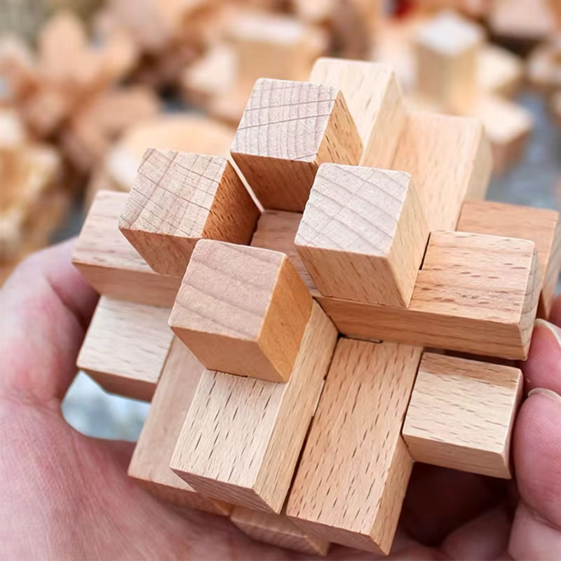Luban Zwölf-Säulen-Holzpuzzle, Holzpuzzle - Bild 2