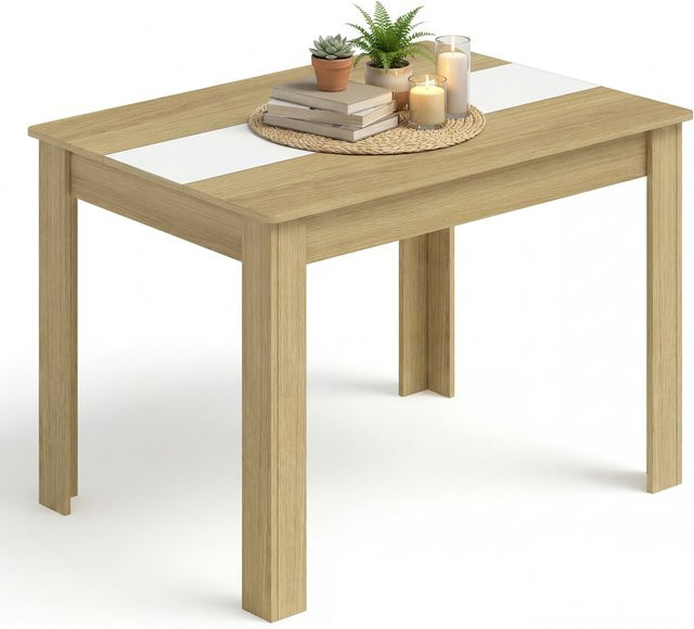VCM Esstisch Disalo aus Holzwerkstoff in Braun, B/T/H: 115 x 80 x 75 cm - Bild 1