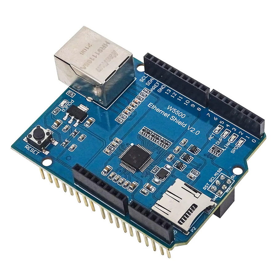 HZWDONE W5500 Ethernet-Netzwerkmodul für SPI zu LAN TCP IP Kommunikation mit STM32 und 51 Mikrocontrollern - Bild 2