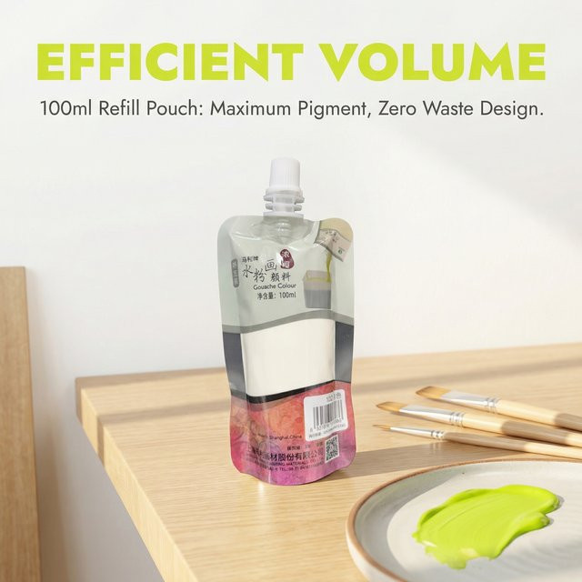Marie's Jelly-Gouache-Set, Nachfüllpack, Titanweiß - Bild 1