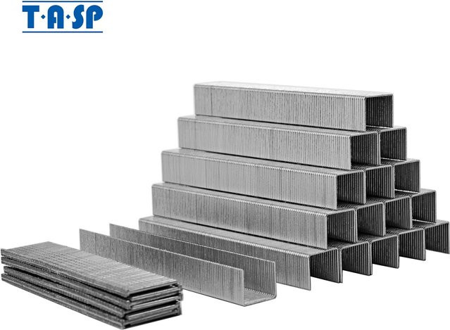 TASP Heftklammern und Nägel Set in Silber für elektrische Tacker-Pistole MESG45, enthält 1600 Stück Typ 53 (10 mm) und 400 Stück Typ 47 (14 mm) - Bild 1