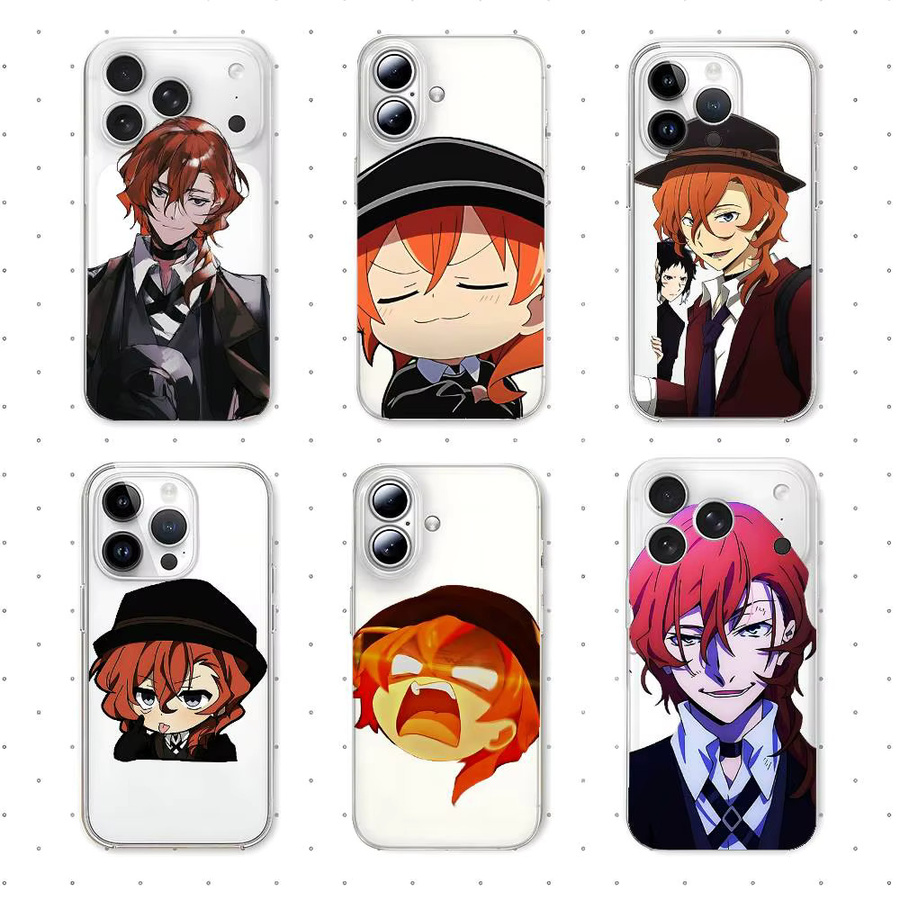 Transparente Chuuya Bungo Stray Dogs Anime Handyhülle für Apple iPhone 17 16 15 14 13 12 11 Pro Max Plus SE 2020 X XR XS Case - Bild 2